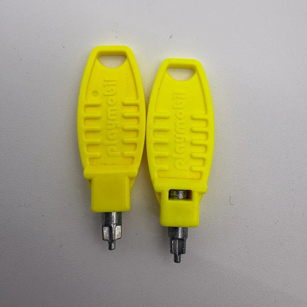 Playmobil System X Assembly Tool Yellow Wrench and Connector Parts Lot 7pc